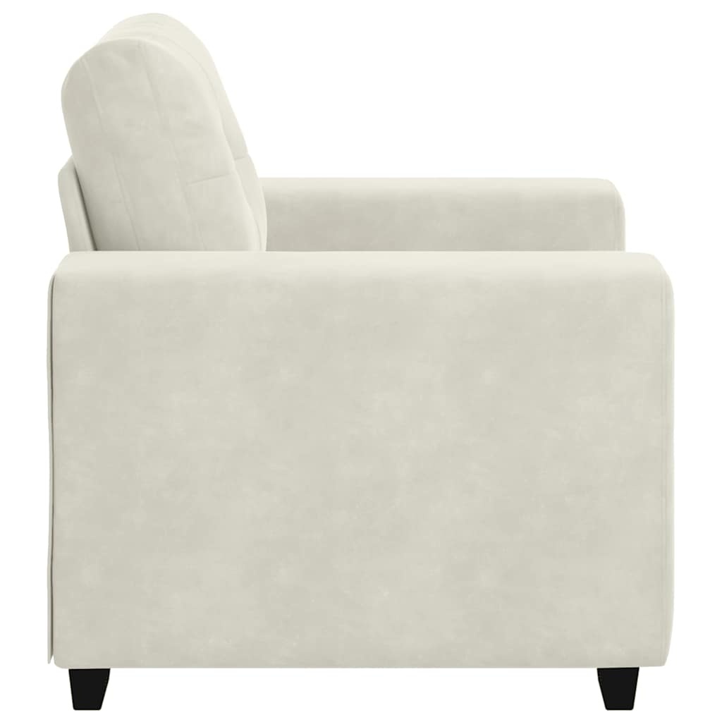Vidaxl Fauteuil relax XL en velours crème - 35% de remise