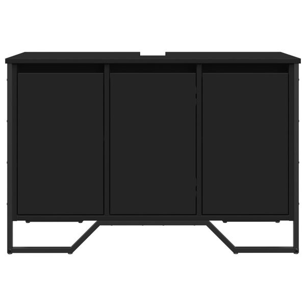 Vidaxl Meuble sous-vasque 91x35x60 cm noir - 34% de remise