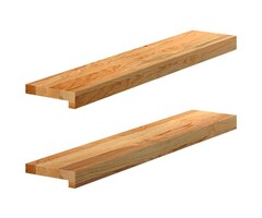 Vidaxl Lot de 2 appuis de fenêtre en chêne massif Hout S - 33% de remise