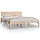 Cadre de lit en bois de pin massif 140x200 cm - 34% de remise