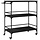 Desserte de cuisine industrielle noire - 100,5cm - 34% de remise