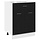 Meuble de cuisine noir chêne 60 cm - 34% de remise