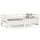Canapé-lit extensible en pin massif blanc - 35% de remise