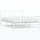Cadre de lit métal blanc 120x200 cm - 34% de remise