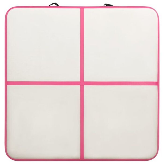 Vidaxl Tapis de gymnastique gonflable 200x200x10 cm Rose - 35% de remise