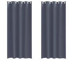 Vidaxl Lot de 2 rideaux occultants Antraciet M, 260x140 cm - 30% de remise