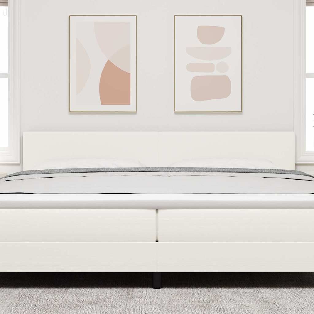 Vidaxl Tête de lit crème 200 cm coton - 34% de remise