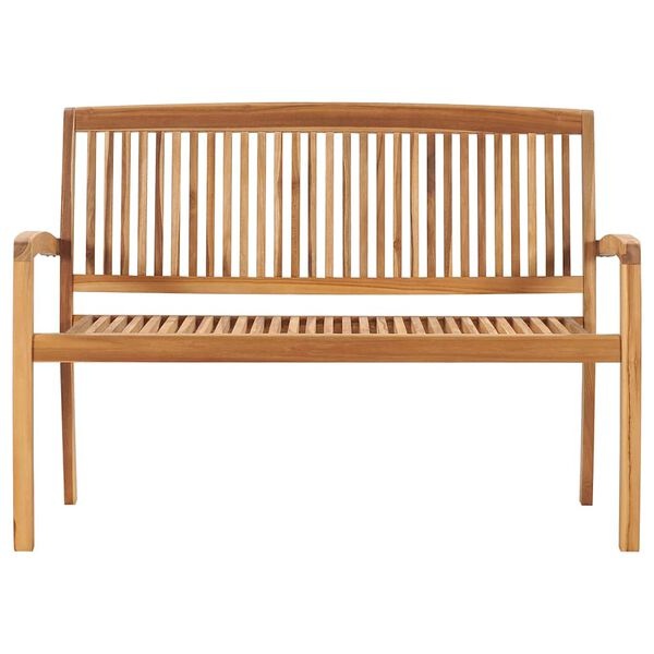 Vidaxl Banc de jardin 2 places en teck massif - 35% de remise
