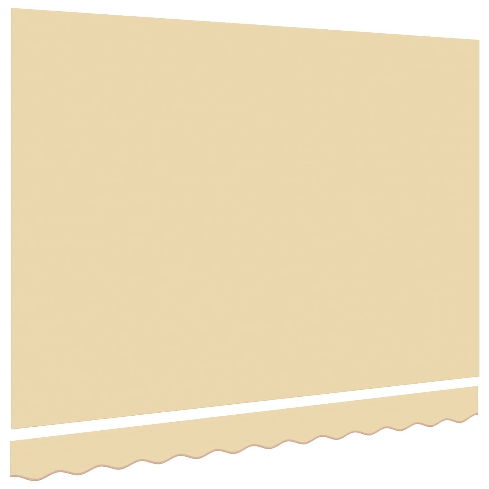 Vidaxl Toile de store banne 2,5x2 m, couleur crème - 32% de remise