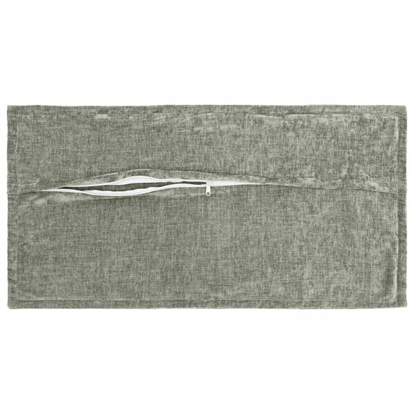 Vidaxl Lot de 2 housses de coussin 40x80cm, tissu chenille vert - 31% de remise