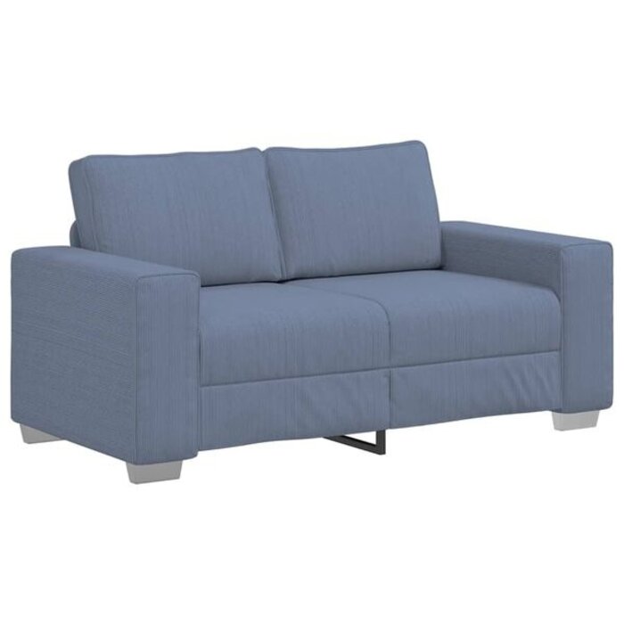 Vidaxl Canapé Loveseat bleu en velours côtelé - 35% de remise