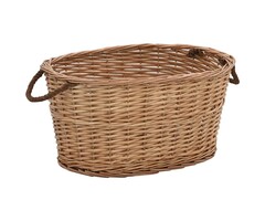 Vidaxl Panier à bois en osier naturel - 36% de remise