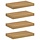 Lot de 4 étagères murales marron 40x23,5cm - 33% de remise