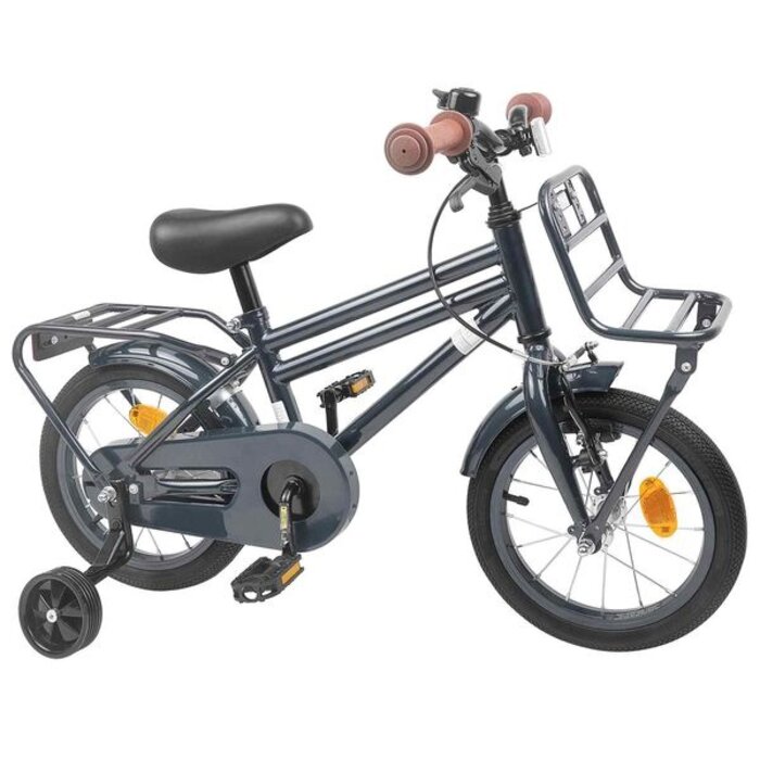 Vidaxl Vélo enfant 14 pouces gris foncé - 3 à 5 ans - 35% de remise