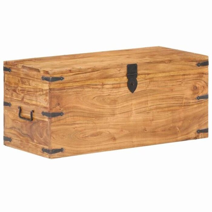 Vidaxl Coffre de rangement en bois d'acacia massif - 90x40x40 cm - 35% de remise