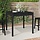 Table de jardin carrée en pin massif noir - 82,5x82,5x76 cm - 33% de remise