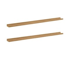 Vidaxl Lot de 2 étagères murales 115cm bois marron - 32% de remise