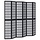 Paravent 6 panneaux bois massif noir - 35% de remise