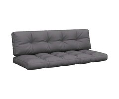 Vidaxl Ensemble de 2 coussins pour palette anthracite - 34% de remise