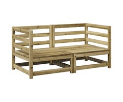Vidaxl Salon de jardin 2 places en pin - 35% de remise