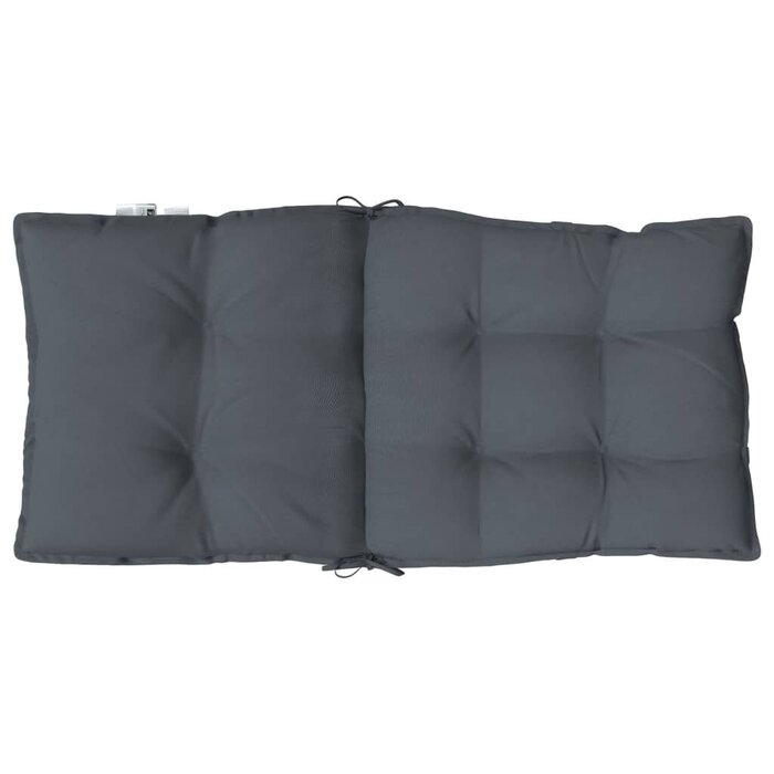 Vidaxl Lot de 6 coussins de chaise anthracite 100x50 cm - 34% de remise