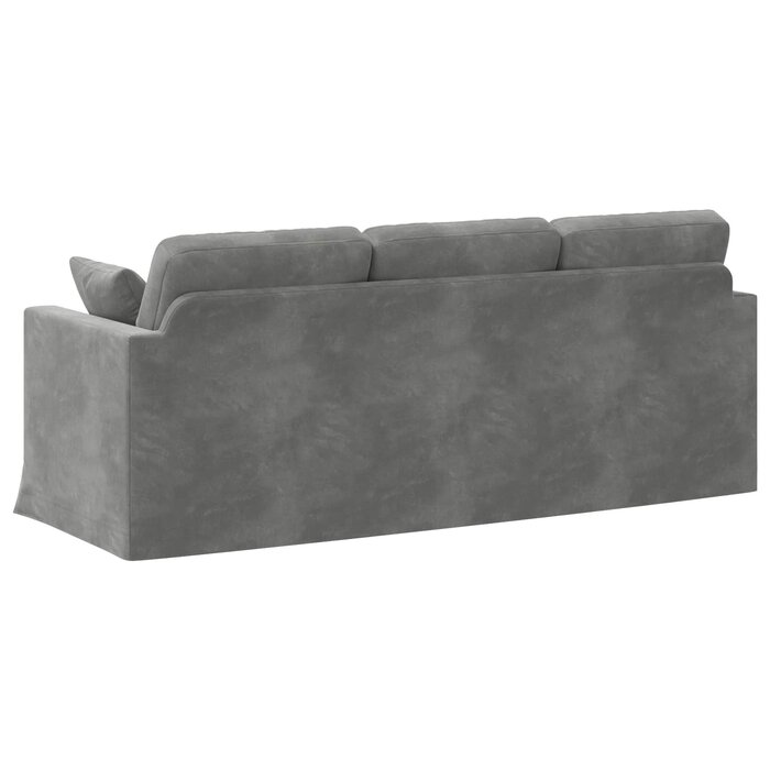 Vidaxl Canapé en velours gris foncé - 198 cm - 35% de remise