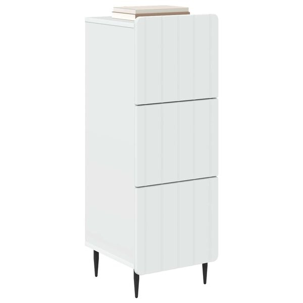 Commode blanche 3 tiroirs - 33x34,5x92 cm - 34% de remise