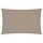 Voile d'ombrage rectangulaire 4x7 m taupe - 35% de remise