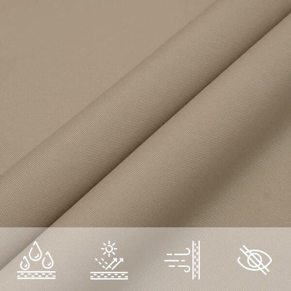 Vidaxl Voile d'ombrage rectangulaire 4x7 m taupe - 35% de remise