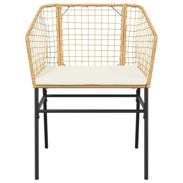 Vidaxl Lot de 2 chaises de jardin en rotin synthétique - 34% de remise
