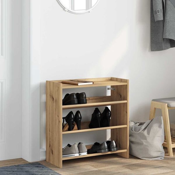 Vidaxl Meuble à chaussures chêne artisanal 60x62cm - 33% de remise