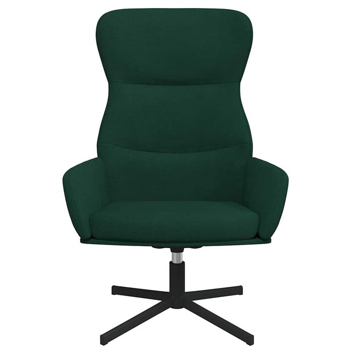 Vidaxl Fauteuil relax pivotant velours vert foncé - 34% de remise