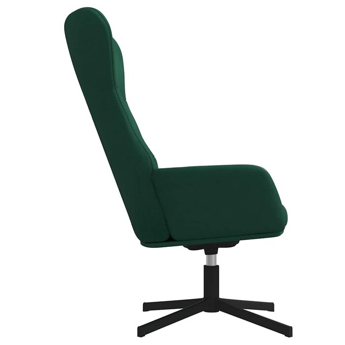 Vidaxl Fauteuil relax pivotant velours vert foncé - 34% de remise