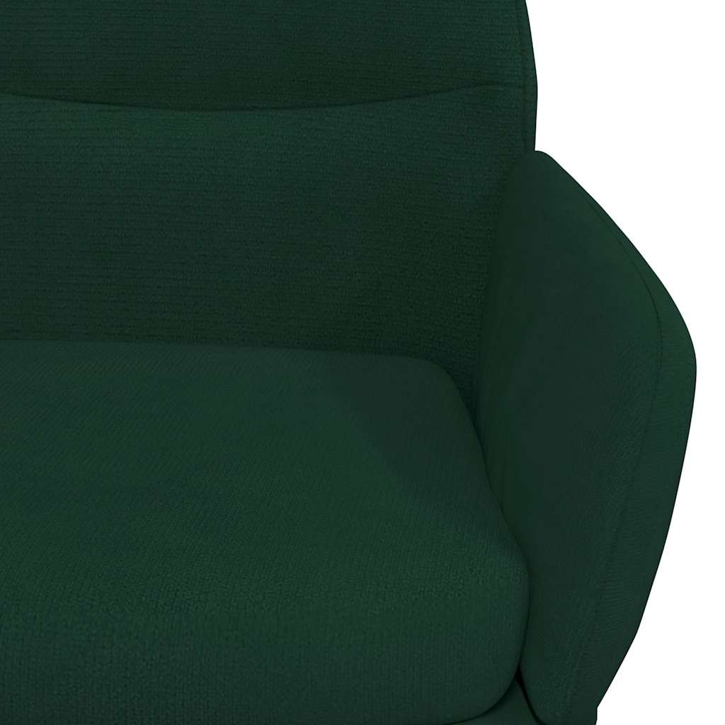 Vidaxl Fauteuil relax pivotant velours vert foncé - 34% de remise