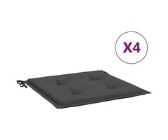 Vidaxl Lot de 4 coussins de chaise 40x40x3cm Gris - 31% de remise