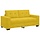Canapé Loveseat Jaune en Velours 180 cm - 30% de remise