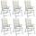 Lot de 6 coussins pour chaise haute 120x50 cm Crème - 34% de remise