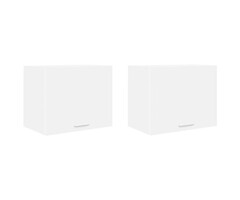 Vidaxl Lot de 2 armoires suspendues de cuisine, blanc - 34% de remise