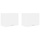 Lot de 2 armoires suspendues de cuisine, blanc - 34% de remise
