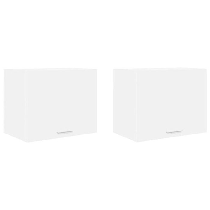 Vidaxl Lot de 2 armoires suspendues de cuisine, blanc - 34% de remise