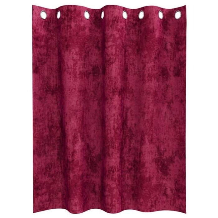 Vidaxl Rideaux en velours bordeaux 175x140cm - Lot de 2 - 32% de remise