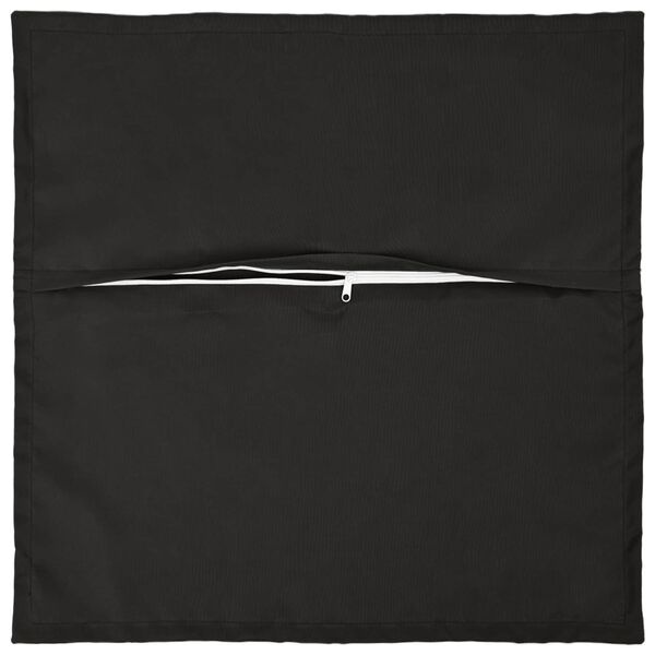 Vidaxl Lot de 6 housses de coussin 70x70 cm Noir - 32% de remise