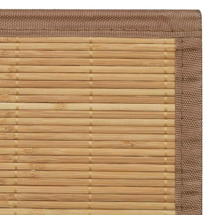 Vidaxl Tapis en bambou marron 120x180 cm - 32% de remise