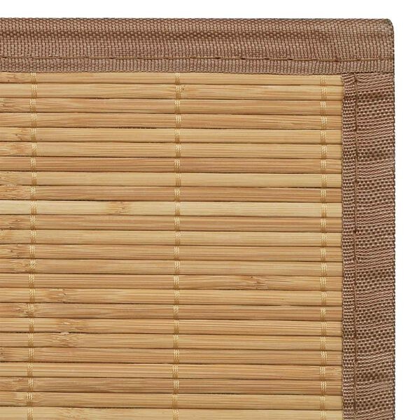 Vidaxl Tapis en bambou marron 120x180 cm - 32% de remise