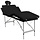 Table de massage pliable 4 zones noire - 35% de remise