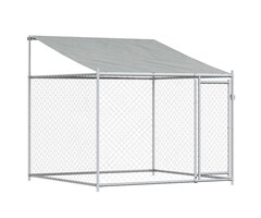 Vidaxl Chenil pour chien en acier galvanisé 2x2x2m - 35% de remise