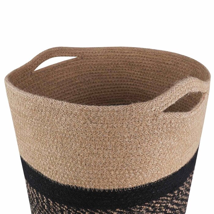Vidaxl Lot de 2 pots de fleurs en jute naturel et noir - 30% de remise
