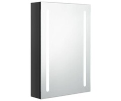 Vidaxl Armoire de salle de bain LED 50x13x70 cm Noir brillant - 34% de remise