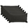Lot de 6 housses de coussin 40x80cm Noir - 31% de remise
