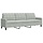 Canapé 3 places en velours gris clair - 35% de remise